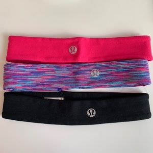Lululemon Fly Away Tamer Headbands (Set of 3)